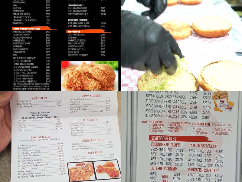 US Fried Chicken Menu