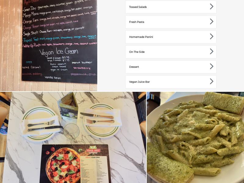 Veggie Crust - Somerville Menu