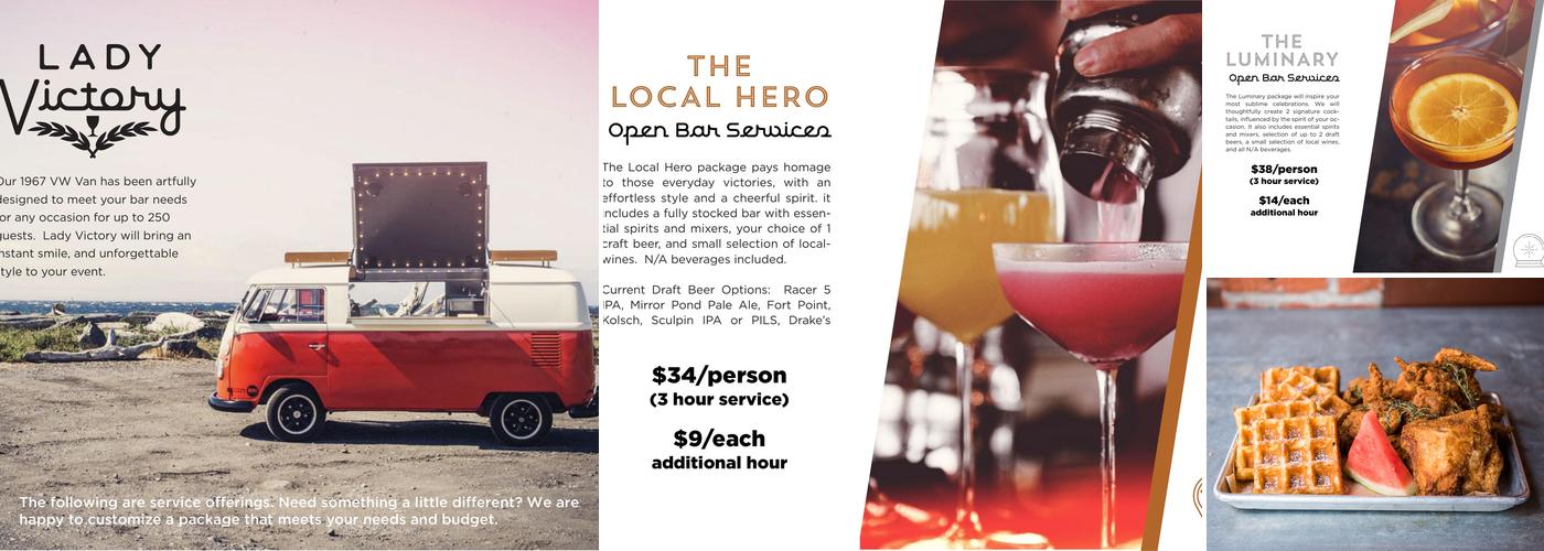 Victory Hall & Parlor Menu