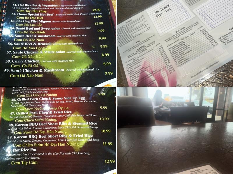 Vietnamese Noodles of Mequon Menu