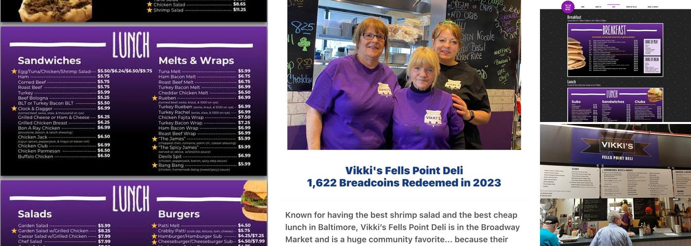 Vikki's Fells Point Deli Menu
