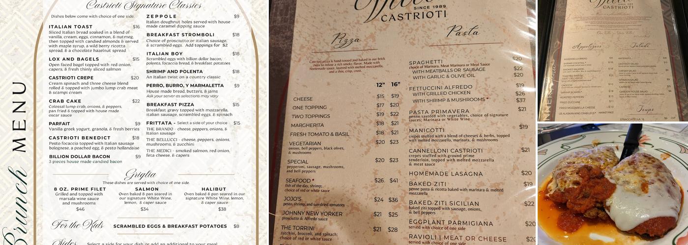 Villa Castrioti - [Cordova] Menu