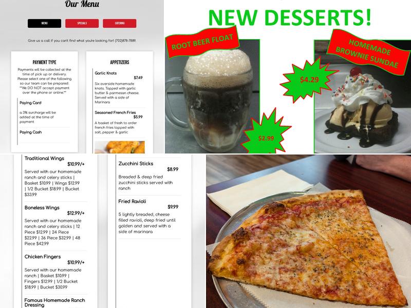 Villa Pizza Durango Menu