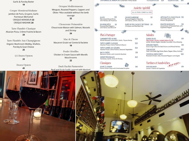 Vin Sur Vingt Wine Bar - NOMAD Menu