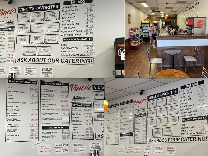 Vince's Deli Menu