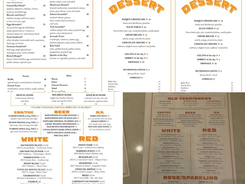 Vincent Menu