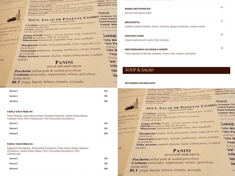 Vincent's Menu