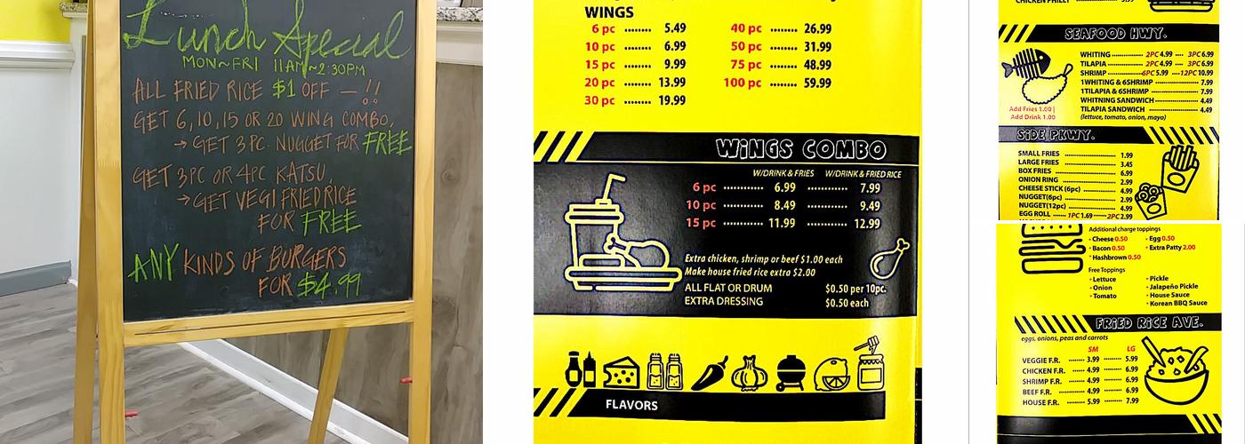 W&B Street (Wings & Burgers) Menu