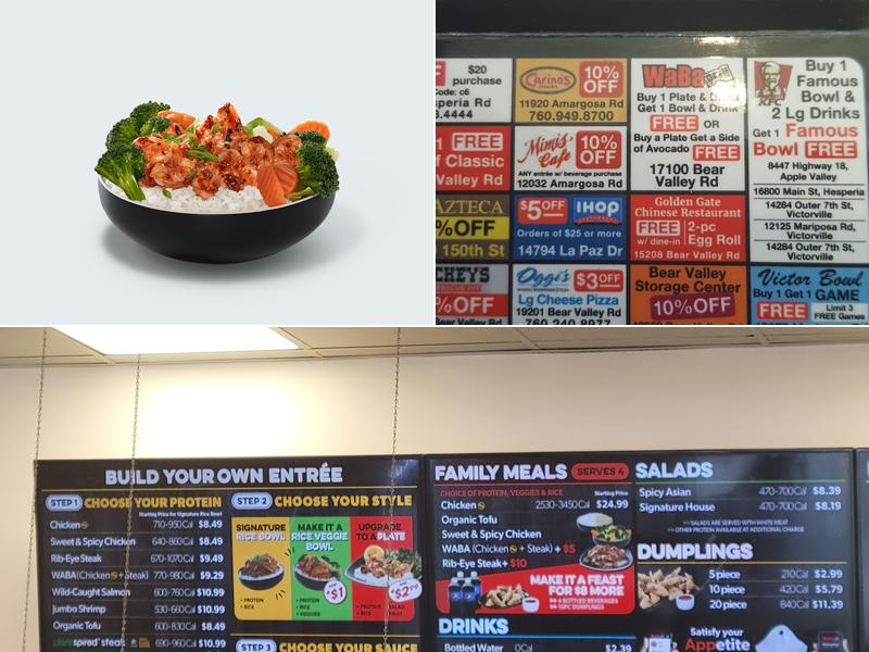 WaBa Grill Menu