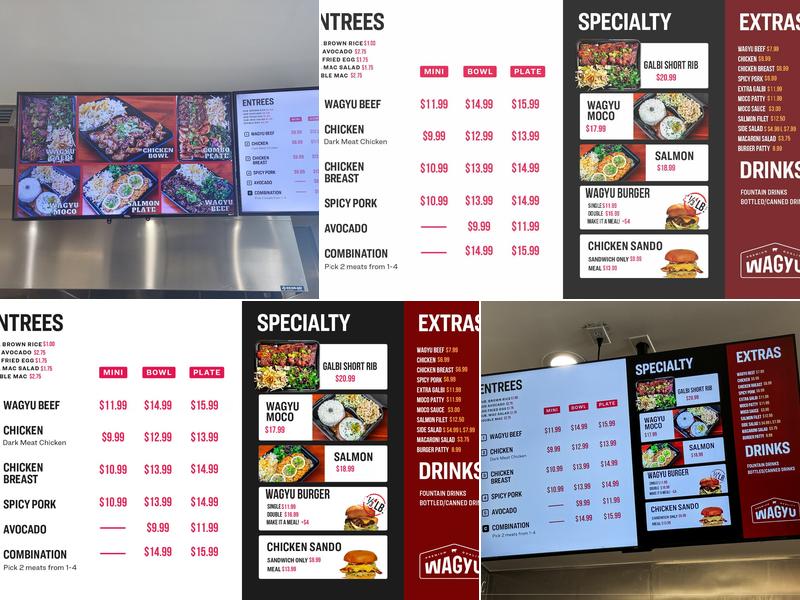 Wagyu Meat & Grill Menu