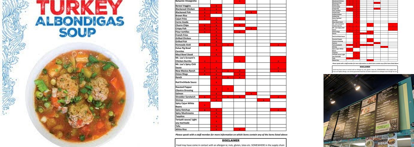 Wahoo's Fish Taco Menu