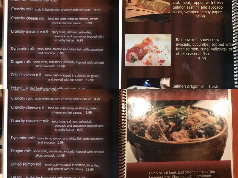 Waka House Menu