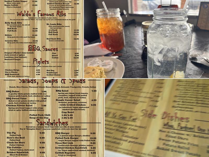 Waldo's BBQ Menu