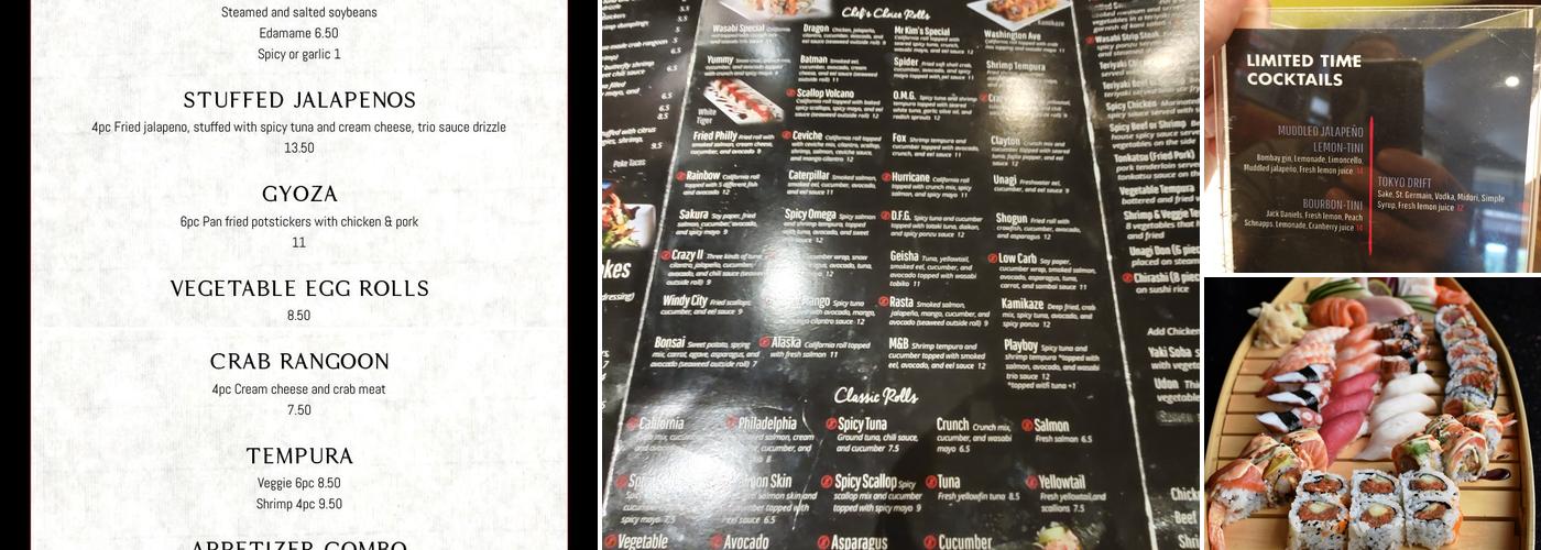 Wasabi Sushi Bar Menu