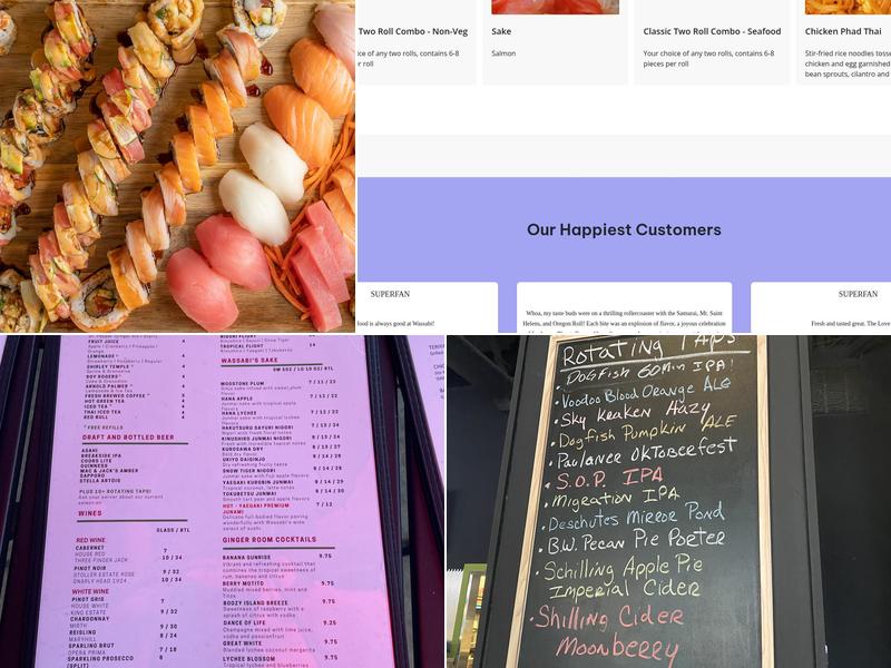 Wassabi | Pan Asian Cuisine Menu