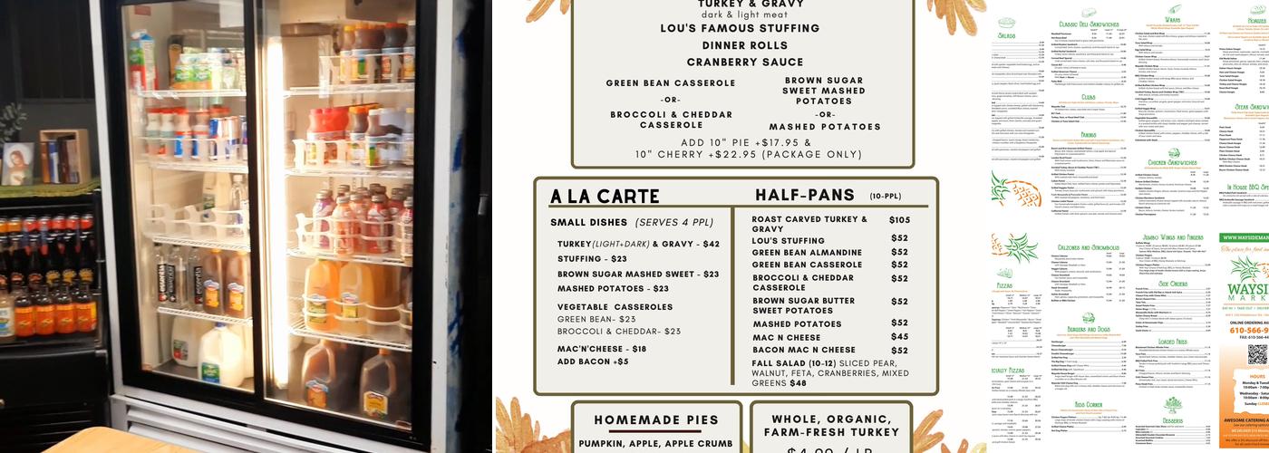 Wayside Market Menu