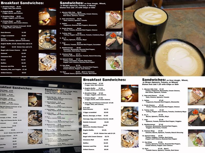 Westport Coffeehouse Menu