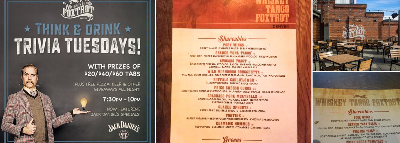 Whiskey Tango Foxtrot Menu
