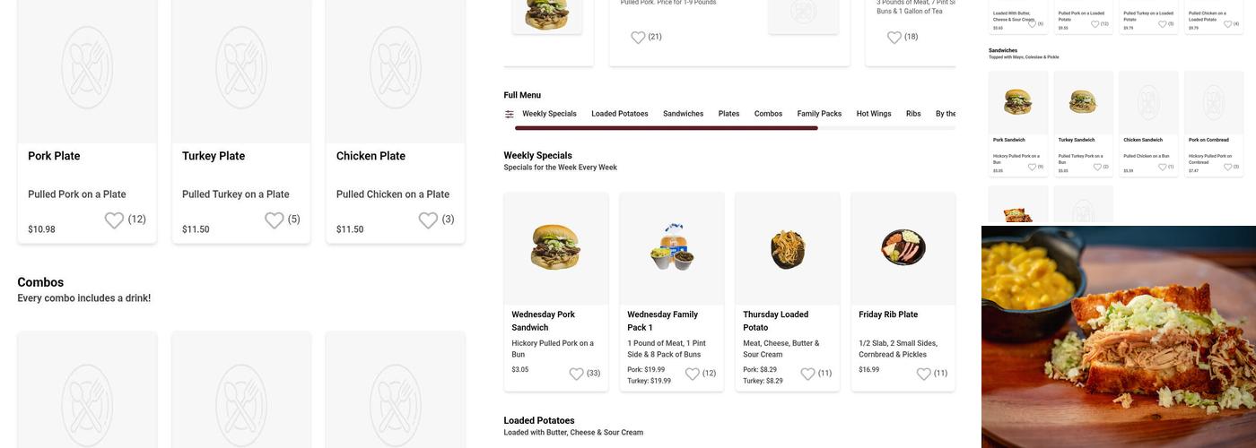 Whitt's Barbecue Menu