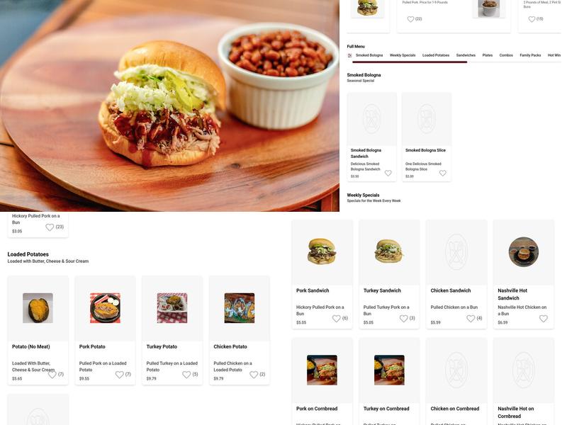 Whitt's Barbecue Menu