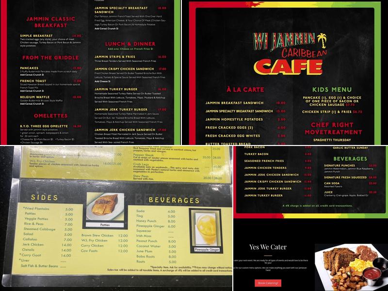 Wi Jammin Menu