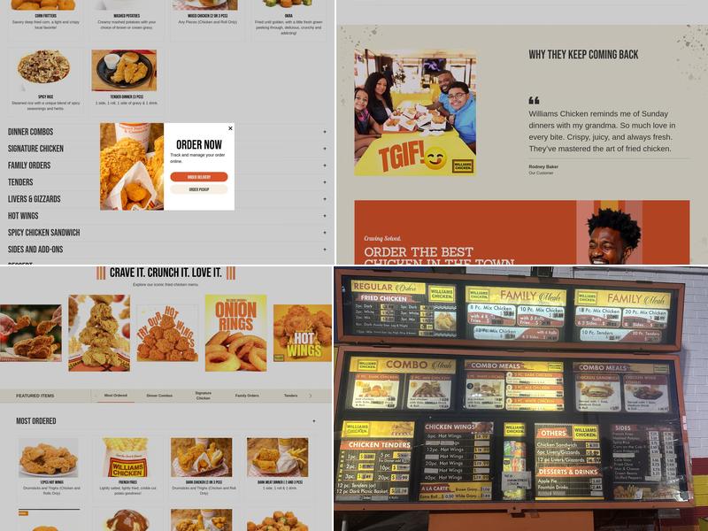 Williams Fried Chicken Menu