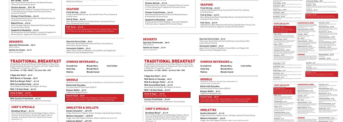 Winchell's Pub & Grill Menu