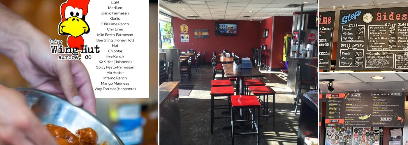 The Wing Hut Aurora Menu