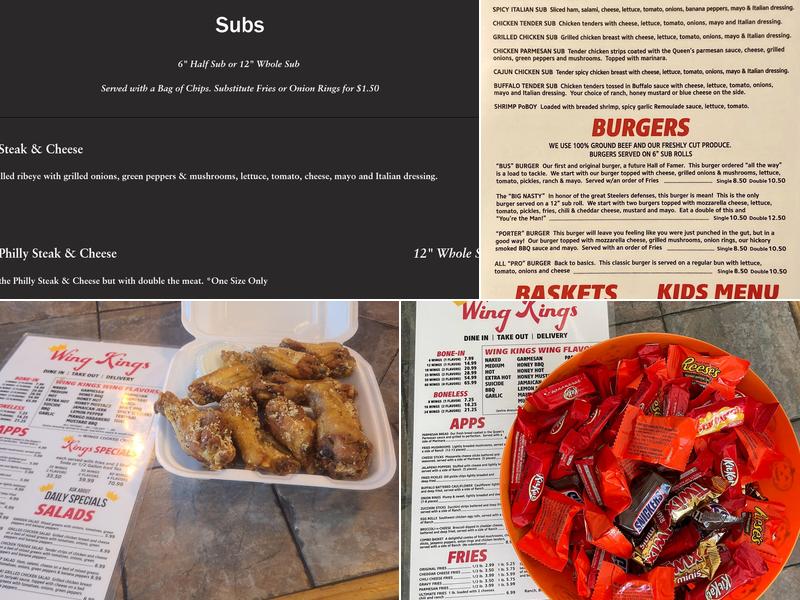 Wing Kings Menu