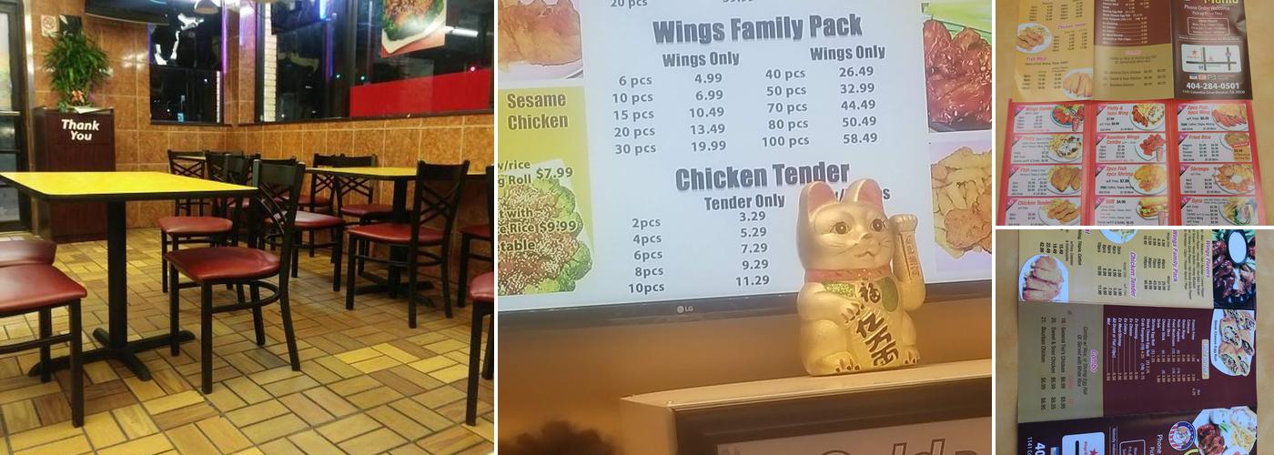 Wings Mania Menu