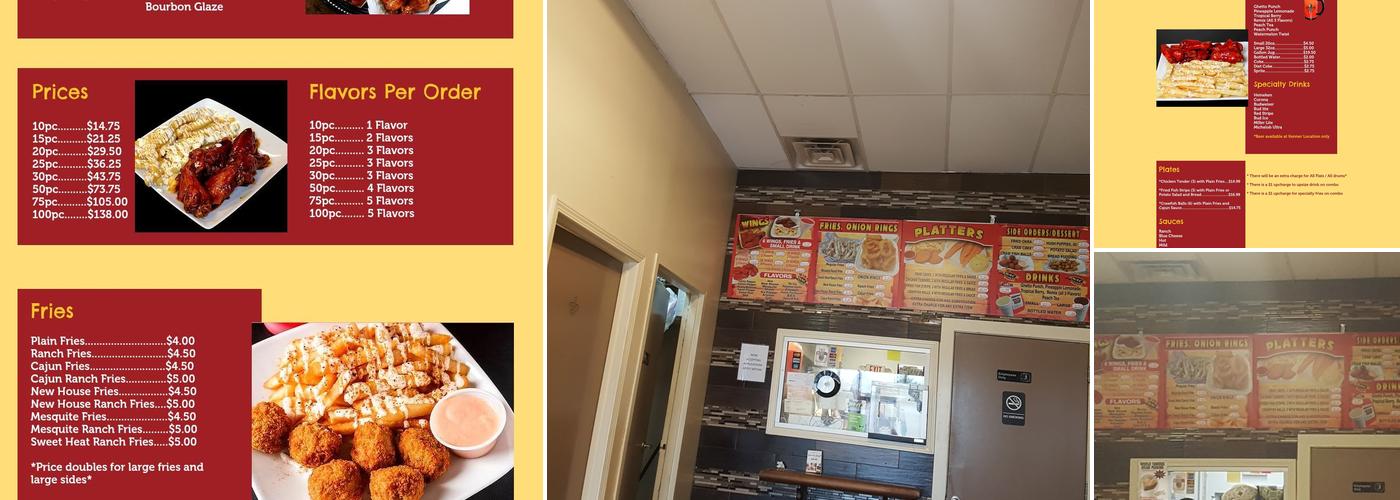 Wing Snack Express Menu