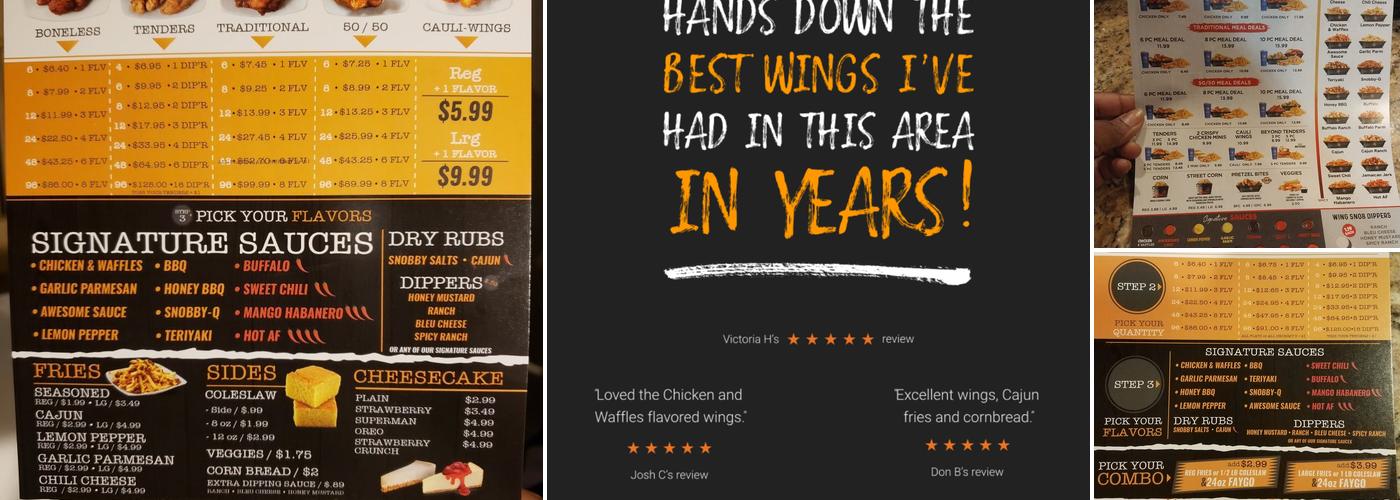 Wing Snob Menu