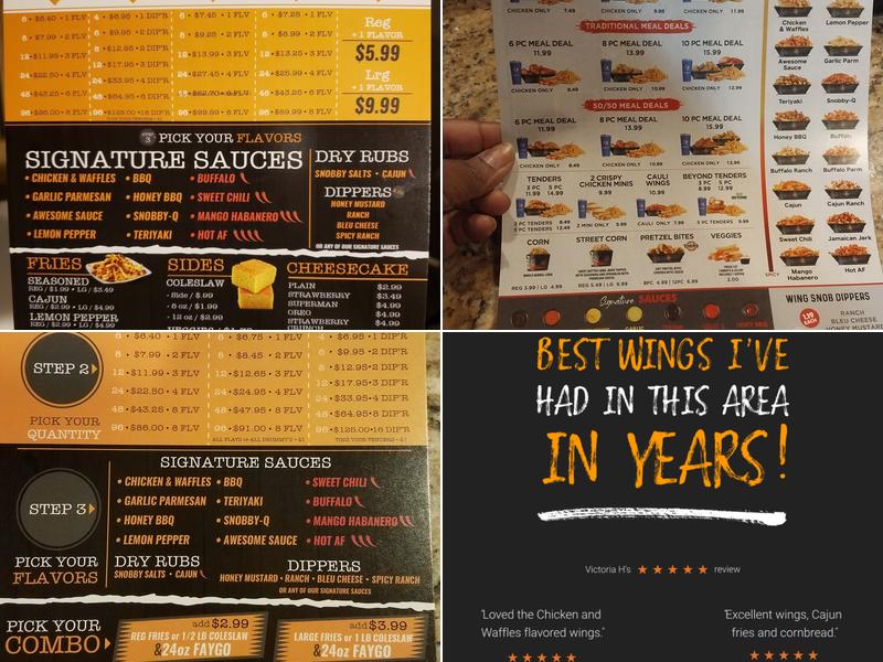 Wing Snob Menu