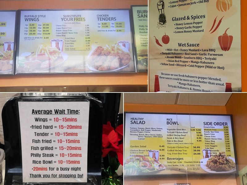 Wing Spot Menu