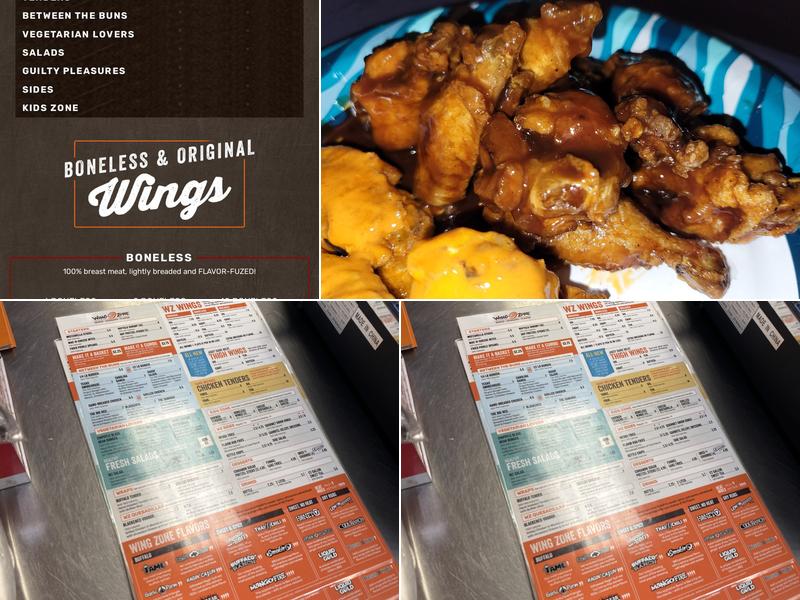 Wing Zone Menu