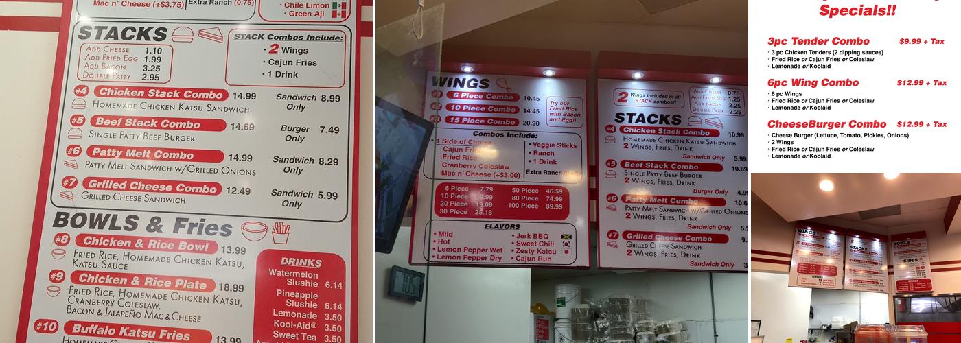 Wings 2 Go Menu
