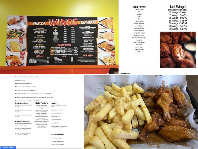 Wing City Menu