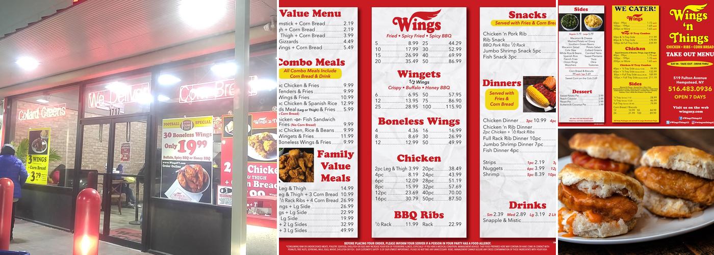 Wings n' Things Menu