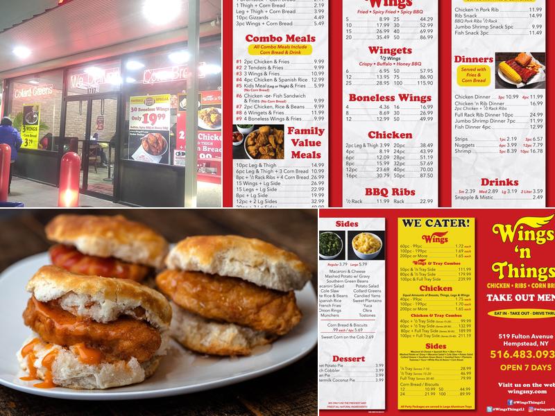 Wings n' Things Menu