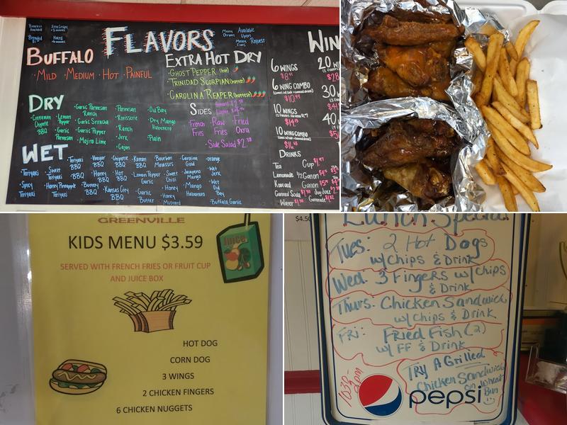 WINGS ON THE RUN Menu