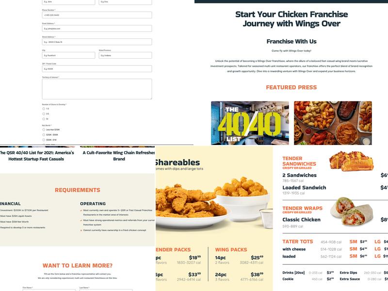 Wings Over Columbus - Upper Arlington Menu