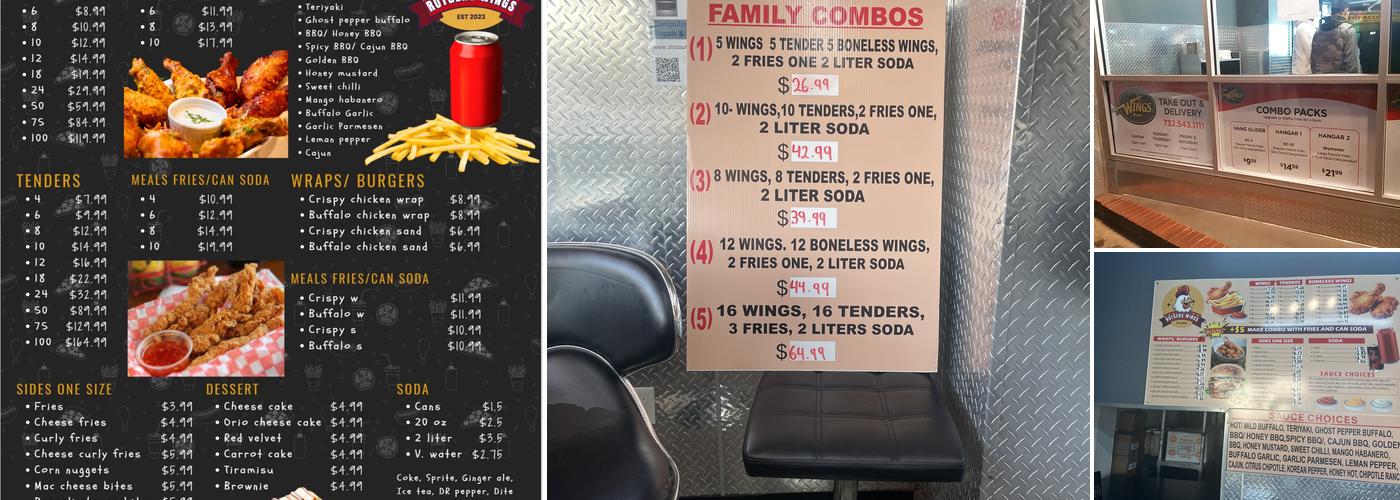 Rutgers Wings Menu