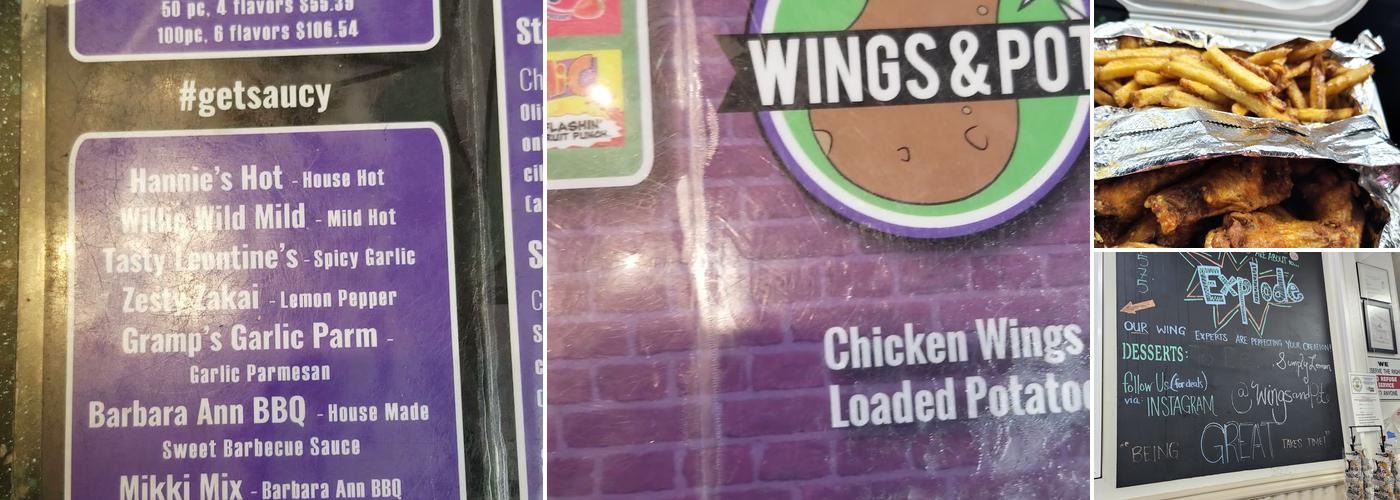 Wings & Pot Menu