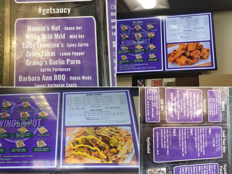 Wings & Pot Menu