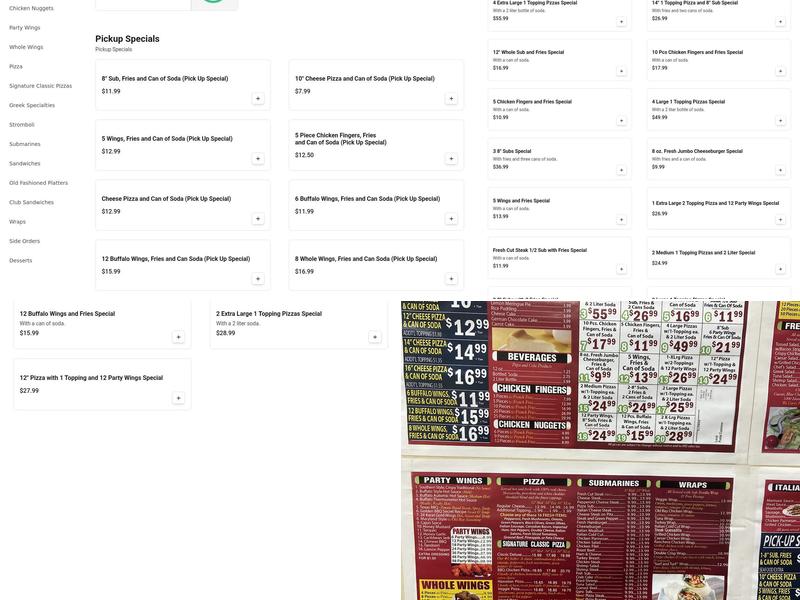 Wings Things N More Wilkens Menu