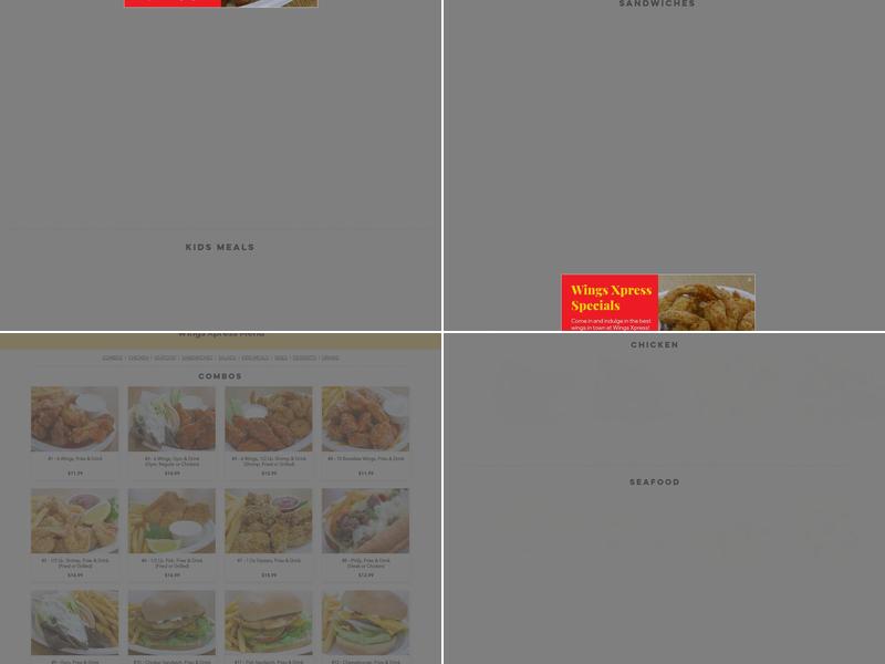 Wings Xpress Menu