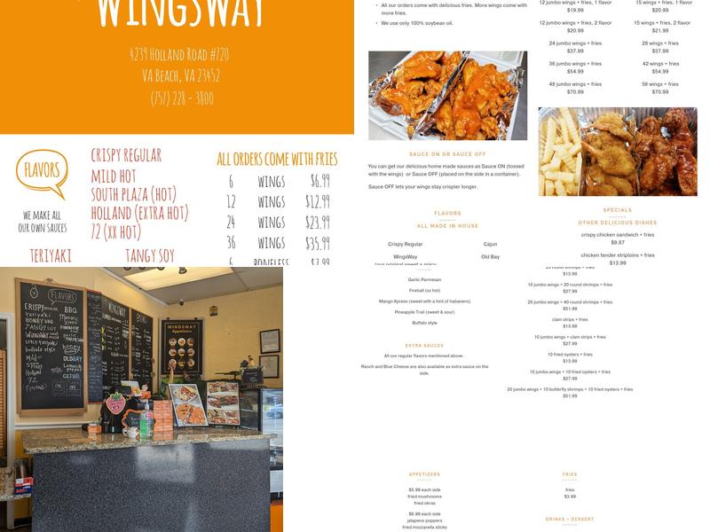 WingsWay Menu