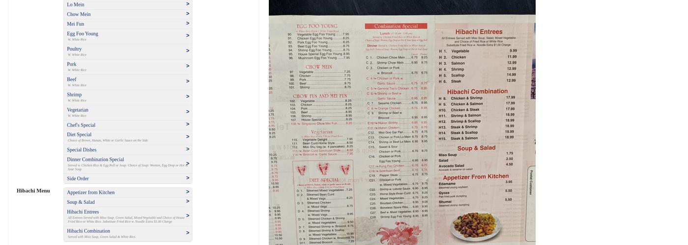 Wok N Roll Menu