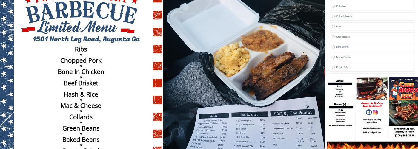 Chef Redd's BBQ Menu