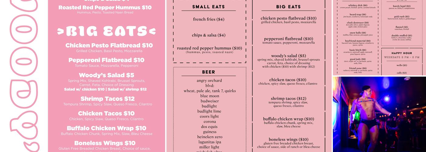 Woody’s KC Menu